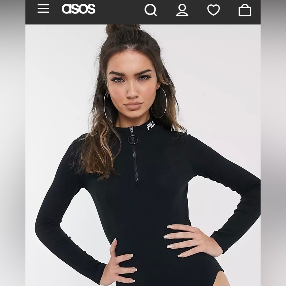 Fila high neck bodysuit from ASOS